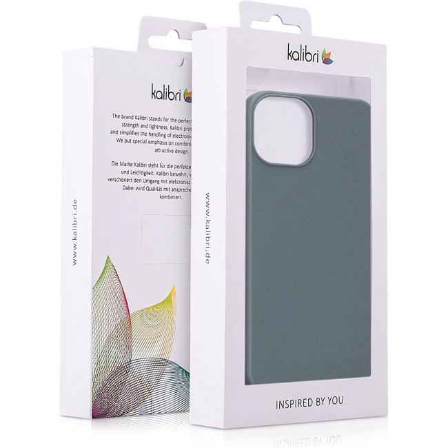 Kalibri iPhone 13 Θήκη Σιλικόνης TPU με Ανακυκλώσιμο και Βιοδιασπώμενο Υλικό - Dark Slate Grey - 57759.202