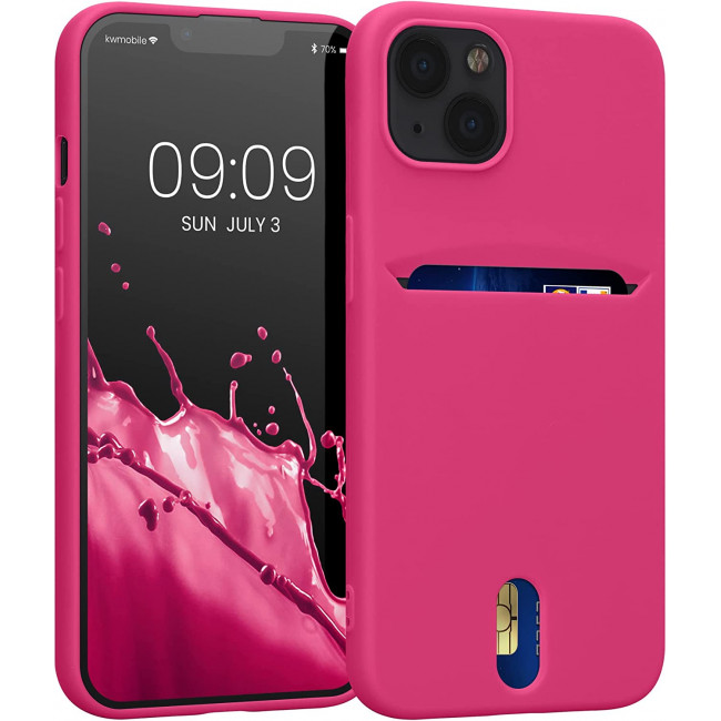 KW iPhone 13 Θήκη Σιλικόνης TPU - Neon Pink - 57748.77