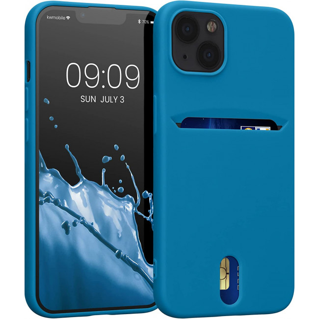 KW iPhone 13 Θήκη Σιλικόνης TPU - Caribbean Blue - 57748.224