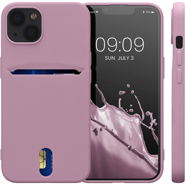 KW iPhone 13 Θήκη Σιλικόνης TPU - Dusty Pink - 57748.10