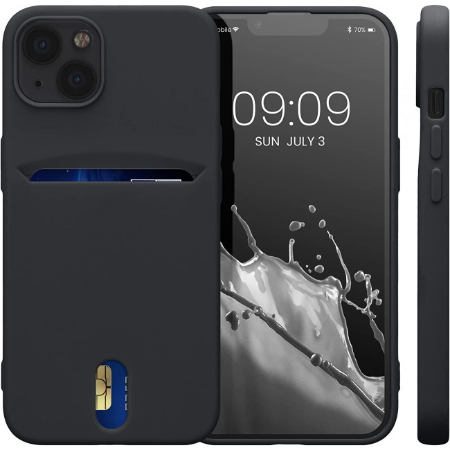 KW iPhone 13 Θήκη Σιλικόνης TPU - Black - 57748.01