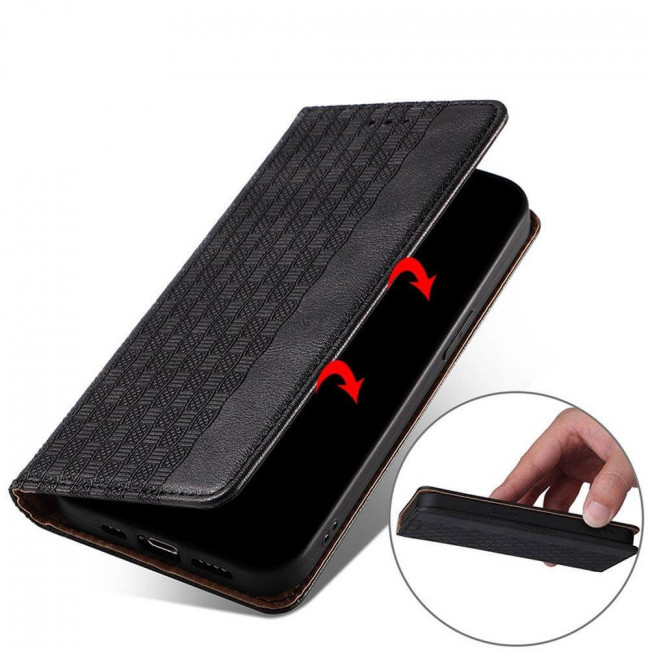 OEM Xiaomi Redmi Note 11 / Redmi Note 11S Magnet Strap Θήκη Βιβλίο Stand - Black