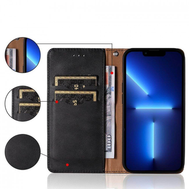 OEM Xiaomi Redmi Note 11 / Redmi Note 11S Magnet Strap Θήκη Βιβλίο Stand - Black