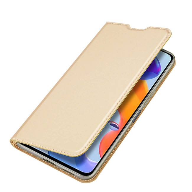 Dux Ducis Xiaomi Redmi Note 11 Pro / 11 Pro 5G Flip Stand Case Θήκη Βιβλίο - Gold