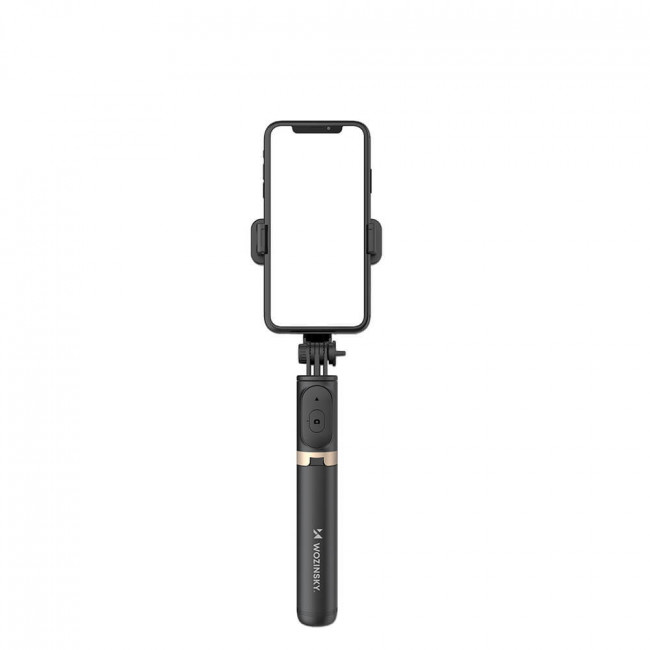 Wozinsky Tripod Selfie Stick - Τρίποδο Selfie Stick με Τηλεχειριστήριο Bluetooth - Black - WSSTK-01-BK