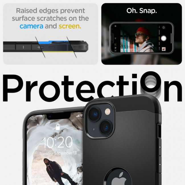 Spigen iPhone 14 Tough Armor Mag Σκληρή Θήκη με MagSafe - Black