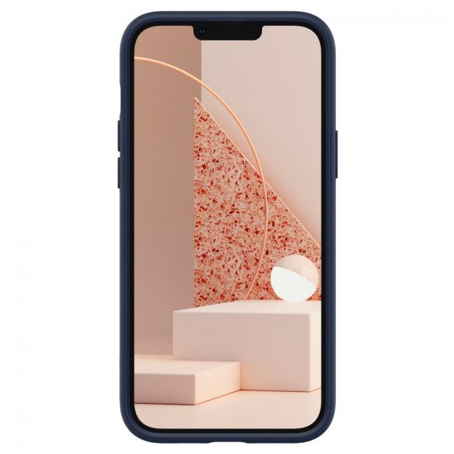 Caseology iPhone 14 Plus / iPhone 15 Plus Parallax Mag Θήκη Σιλικόνης με Σκληρό Πλαίσιο και MagSafe - Midnight Blue