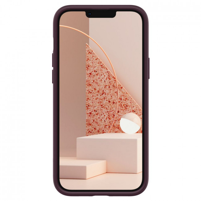 Caseology iPhone 14 Plus / iPhone 15 Plus Parallax Mag Θήκη Σιλικόνης με Σκληρό Πλαίσιο και MagSafe - Burgundy