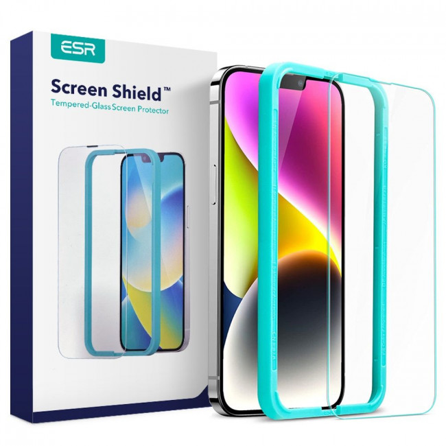 ESR iPhone 13 / iPhone 13 Pro / iPhone 14 Screen Shield 2.5D 0.3mm Tempered Glass Αντιχαρακτικό Γυαλί Οθόνης - Διάφανο