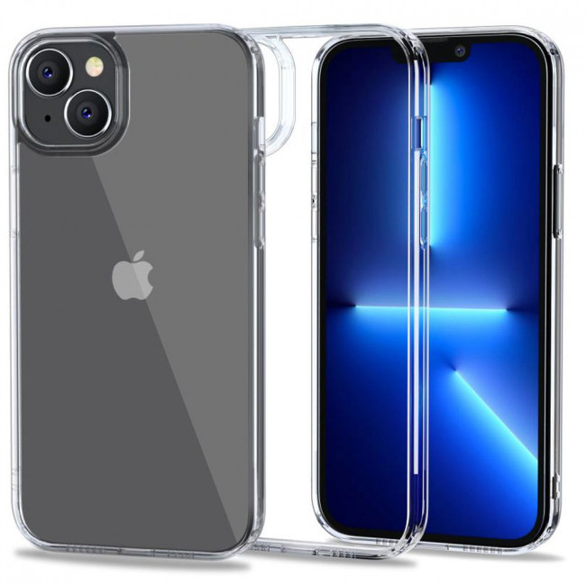 Tech-Protect iPhone 14 Flexair Hybrid Σκληρή Θήκη με Πλαίσιο Σιλικόνης - Διάφανη