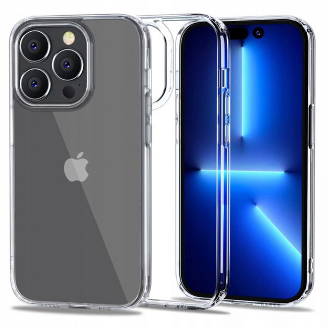 Tech-Protect iPhone 14 Pro Flexair Hybrid Σκληρή Θήκη με Πλαίσιο Σιλικόνης - Διάφανη