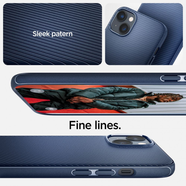 Spigen iPhone 14 - Mag Armor Σκληρή Θήκη Aramid Fiber με MagSafe - Navy Blue