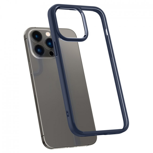 Spigen iPhone 14 Pro Ultra Hybrid Σκληρή Θήκη με Πλαίσιο Σιλικόνης - Navy Blue