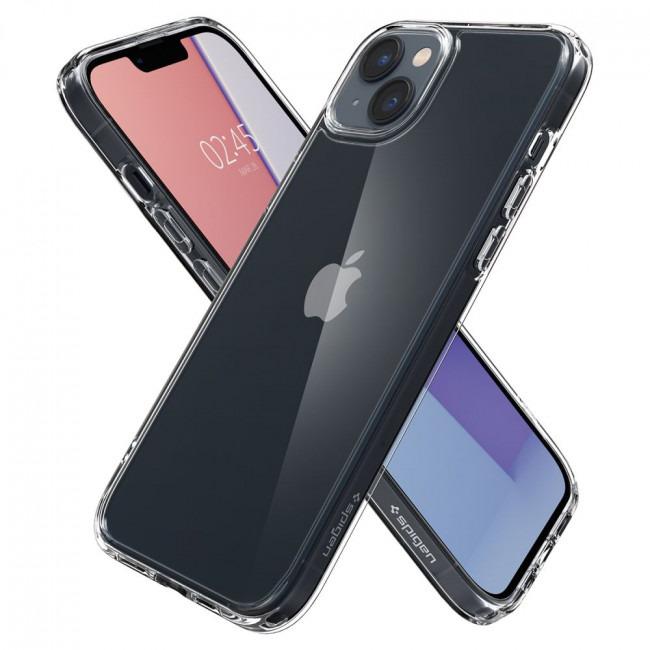 Spigen iPhone 14 Ultra Hybrid Σκληρή Θήκη με Πλαίσιο Σιλικόνης - Crystal Clear