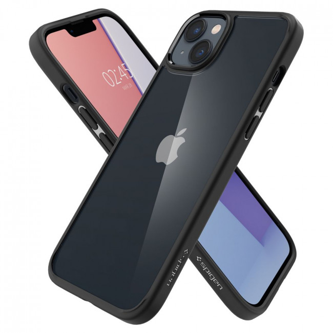 Spigen iPhone 14 Ultra Hybrid Σκληρή Θήκη με Πλαίσιο Σιλικόνης - Matte Black