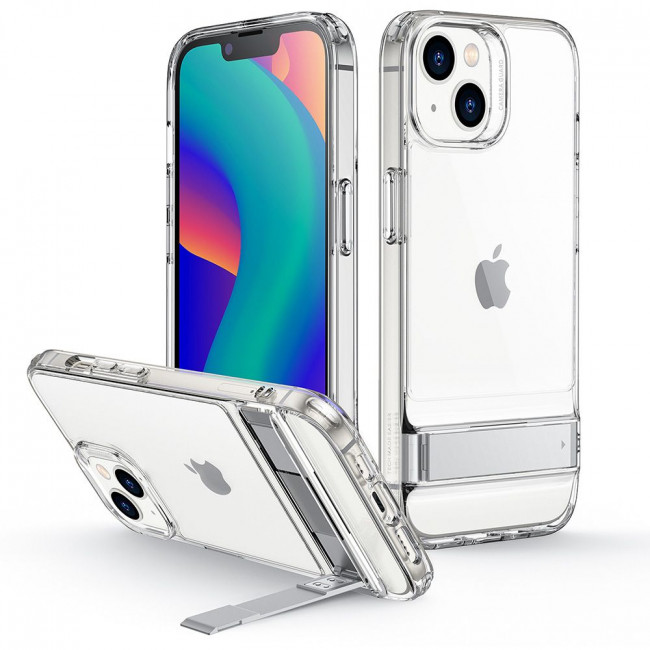 ESR iPhone 14 Plus / iPhone 15 Plus Air Shield Boost Θήκη Σιλικόνης με Stand - Διάφανη