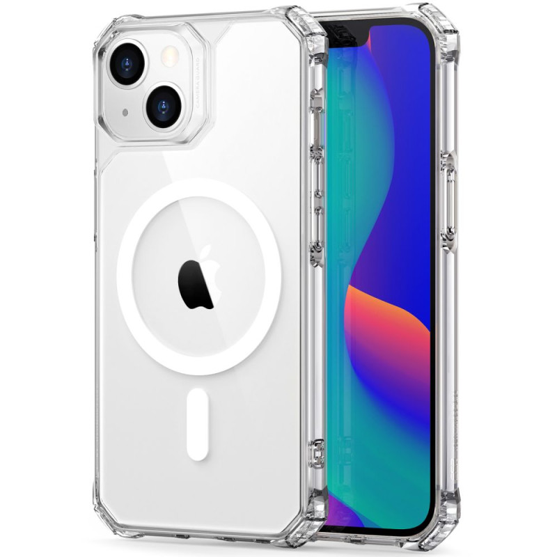 ESR iPhone 14 Plus / iPhone 15 Plus Air Armor Halolock Σκληρή Θήκη με Πλαίσιο Σιλικόνης και MagSafe - Διάφανη