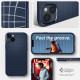 Spigen iPhone 14 Liquid Air Θήκη Σιλικόνης - Navy Blue