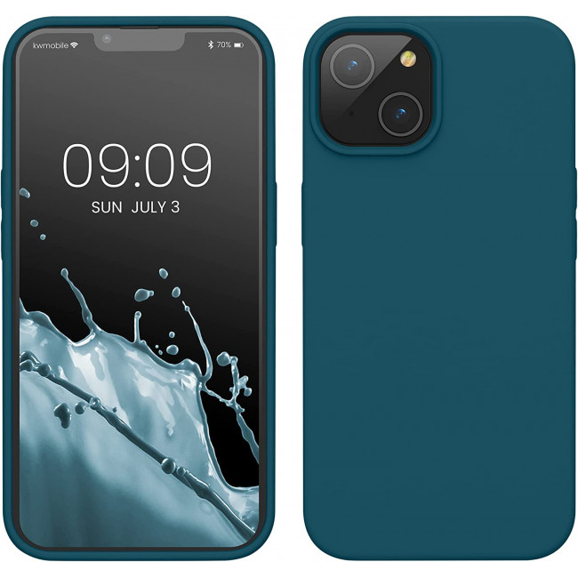 KW iPhone 14 Θήκη Σιλικόνης TPU - Teal Matte - 59071.57