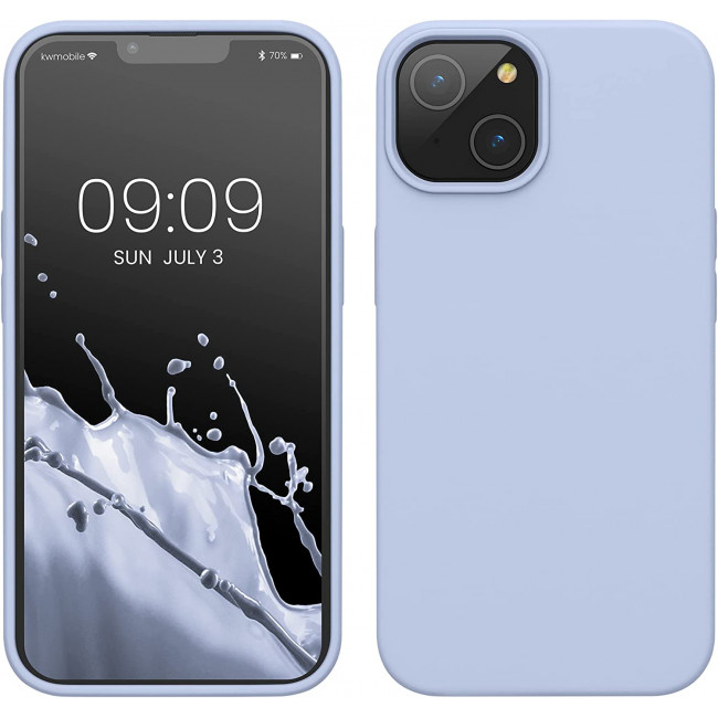 KW iPhone 14 Θήκη Σιλικόνης TPU - Light Blue Matte - 59071.58