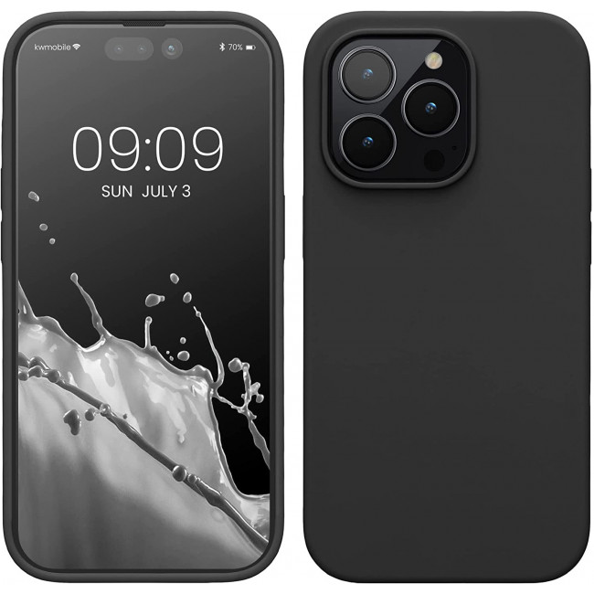 KW iPhone 14 Pro Θήκη Σιλικόνης TPU - Black - 59073.01