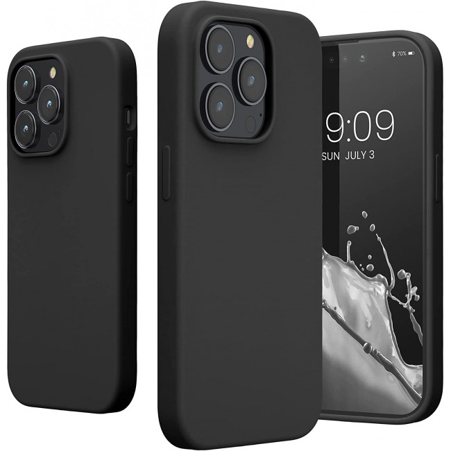 KW iPhone 14 Pro Θήκη Σιλικόνης TPU - Black - 59073.01