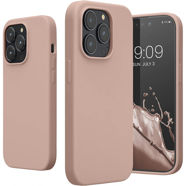 KW iPhone 14 Pro Θήκη Σιλικόνης TPU - Dusty Pink - 59073.10