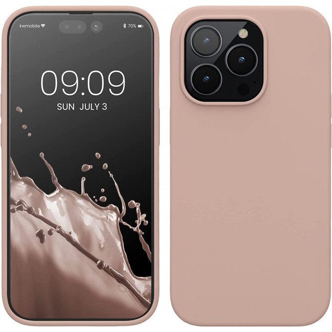 KW iPhone 14 Pro Θήκη Σιλικόνης TPU - Dusty Pink - 59073.10