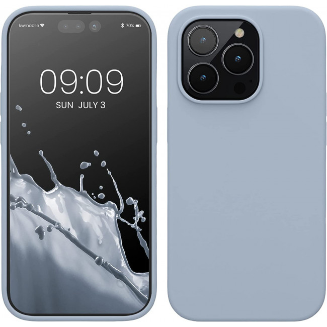 KW iPhone 14 Pro Θήκη Σιλικόνης TPU - Light Blue Matte - 59073.58