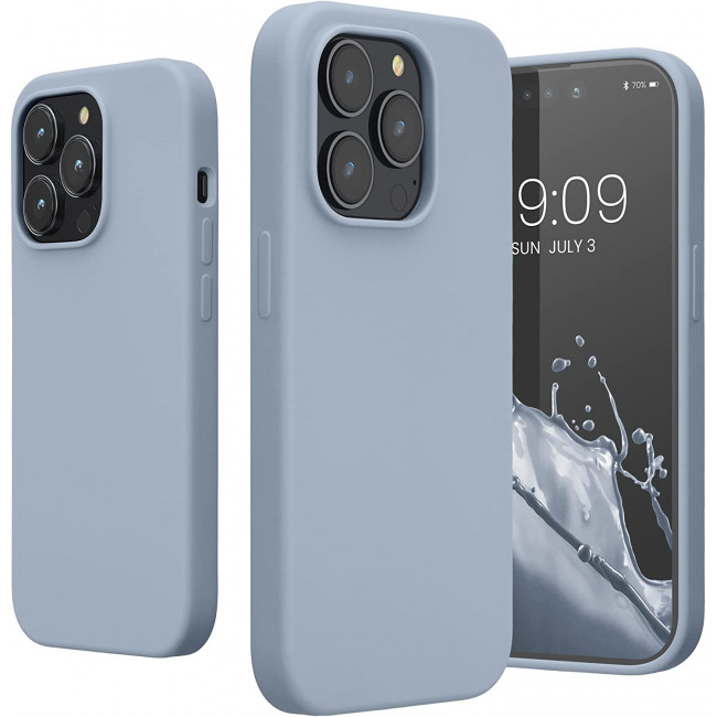 KW iPhone 14 Pro Θήκη Σιλικόνης TPU - Light Blue Matte - 59073.58