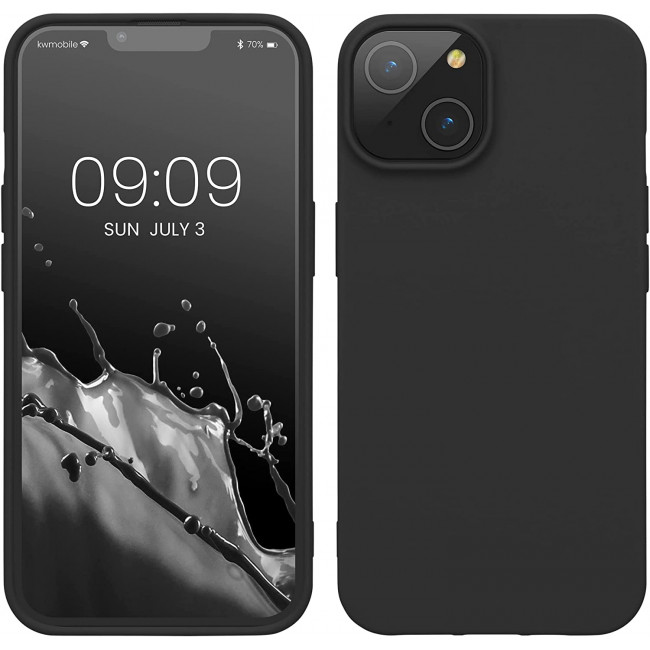 KW iPhone 14 Λεπτή Θήκη Σιλικόνης TPU - Black Matte - 59075.47