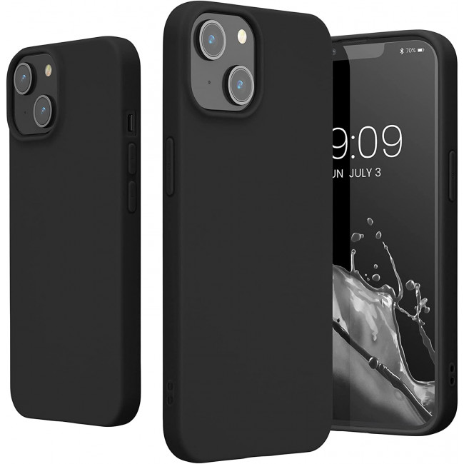 KW iPhone 14 Λεπτή Θήκη Σιλικόνης TPU - Black Matte - 59075.47