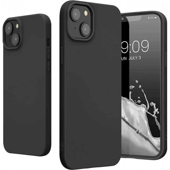 KW iPhone 14 Plus Λεπτή Θήκη Σιλικόνης TPU - Black Matte - 59076.47