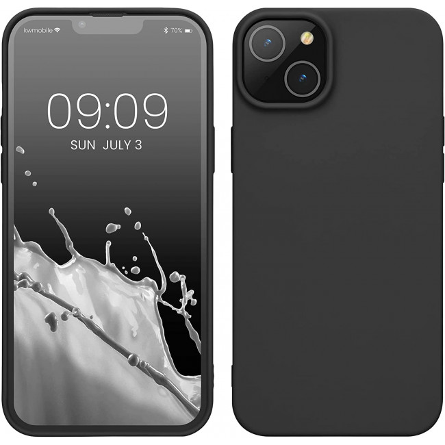 KW iPhone 14 Plus Λεπτή Θήκη Σιλικόνης TPU - Black Matte - 59076.47