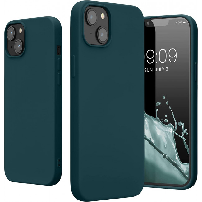 KW iPhone 14 Plus Θήκη Σιλικόνης Rubberized TPU - Teal Matte - 59080.57