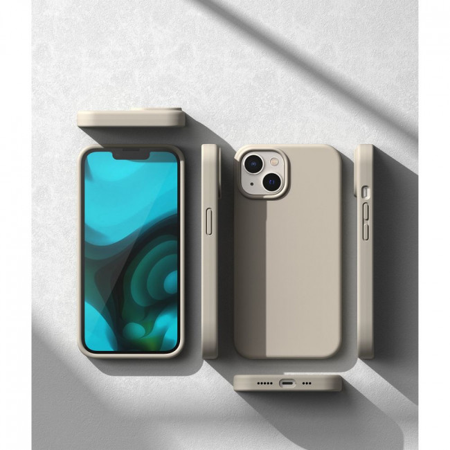 Ringke iPhone 14 Plus / iPhone 15 Plus Silicone Case Θήκη Σιλικόνης - Stone