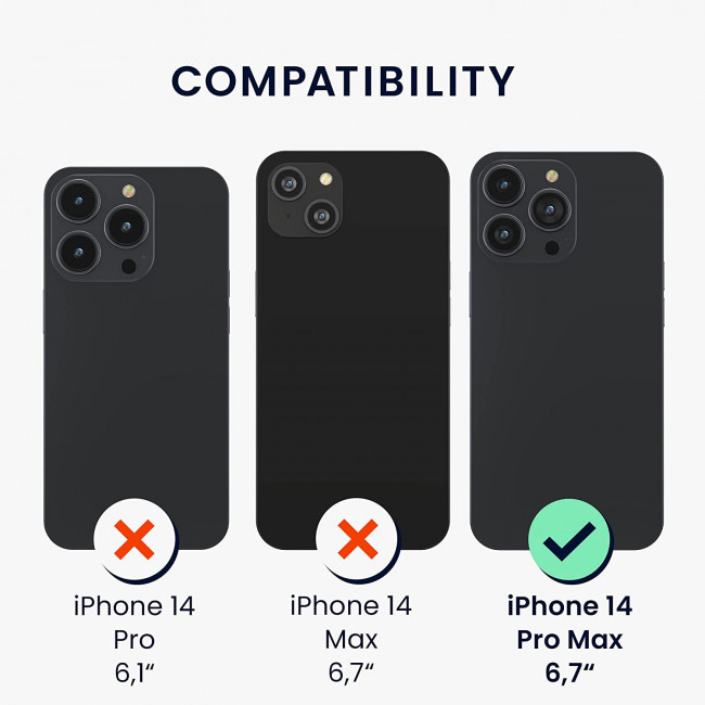 KW iPhone 14 Pro Max Θήκη Σιλικόνης TPU με Μεταλλικό Λουράκι - Διάφανη / Gold - 59105.21