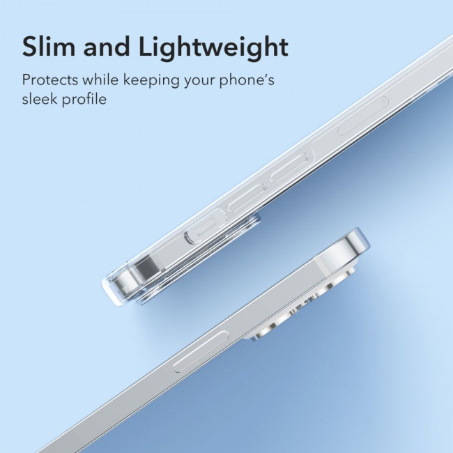 ESR iPhone 14 Pro Krystec Halolock Σκληρή Θήκη με Πλαίσιο Σιλικόνης και MagSafe - Διάφανη