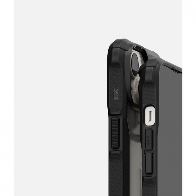 Ringke iPhone 14 Plus / iPhone 15 Plus Fusion X Σκληρή Θήκη με Πλαίσιο Σιλικόνης - Black - Διάφανη