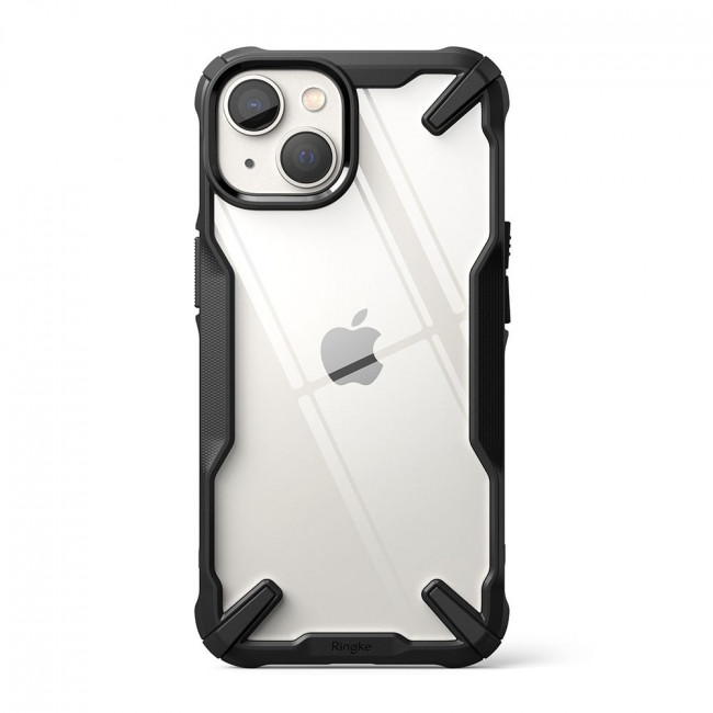 Ringke iPhone 14 Plus / iPhone 15 Plus Fusion X Σκληρή Θήκη με Πλαίσιο Σιλικόνης - Black - Διάφανη