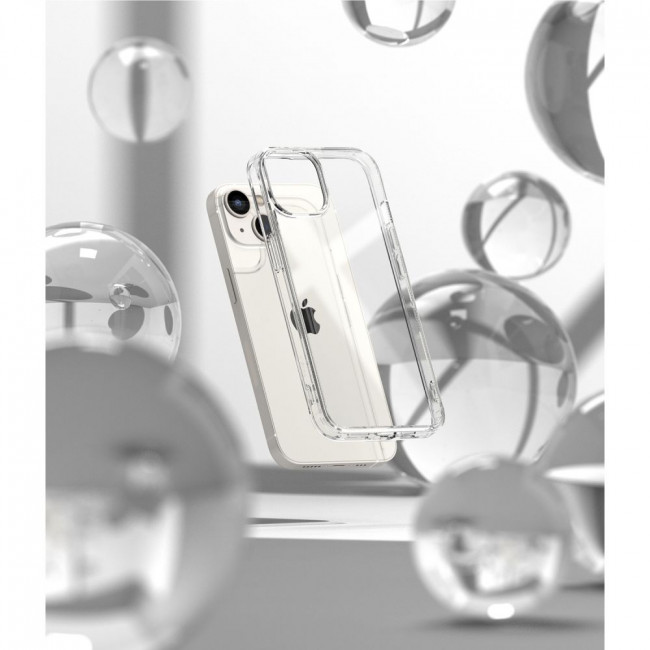 Ringke iPhone 14 Plus / iPhone 15 Plus Fusion Σκληρή Θήκη με Πλαίσιο Σιλικόνης - Διάφανη