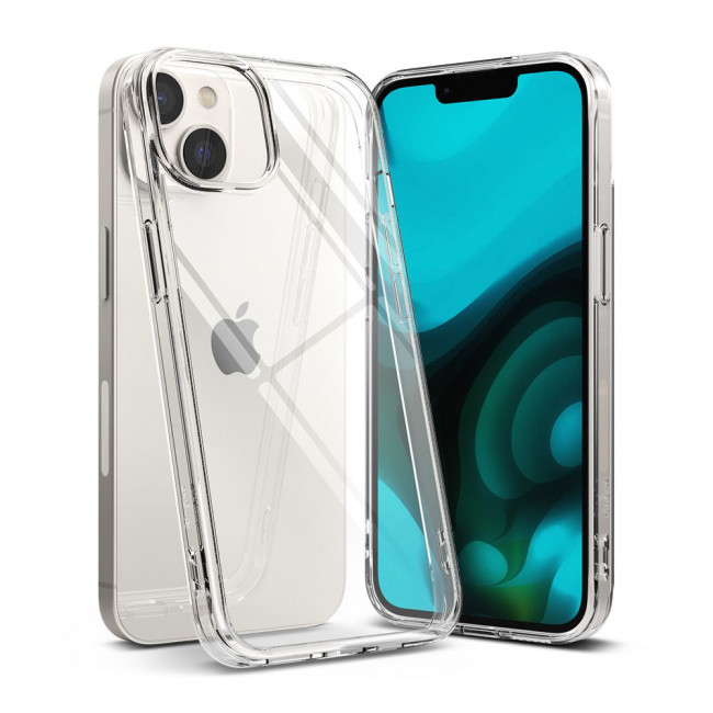 Ringke iPhone 14 Plus / iPhone 15 Plus Fusion Σκληρή Θήκη με Πλαίσιο Σιλικόνης - Διάφανη