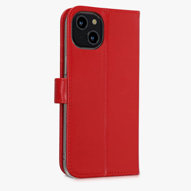 KW iPhone 14 Plus Θήκη Πορτοφόλι Stand - Red - 59213.09