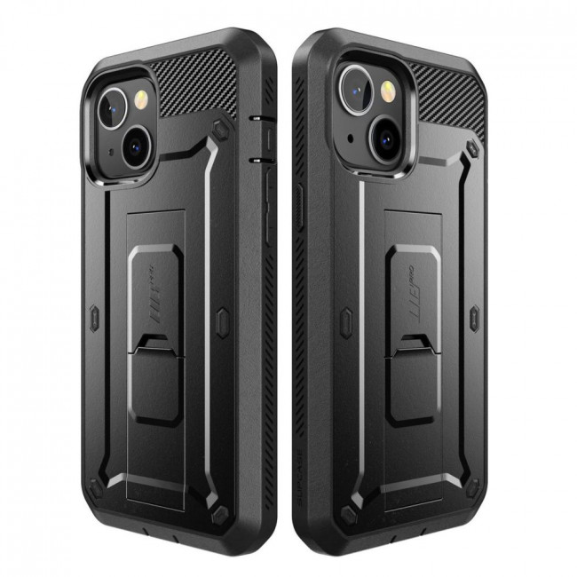 Supcase iPhone 14 Unicorn Beetle Pro Σκληρή Θήκη με Προστασία Οθόνης και Stand - Black