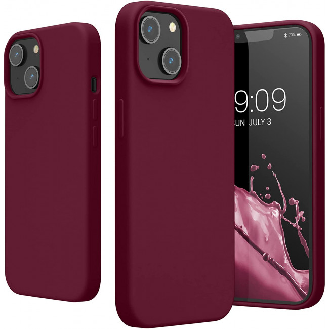 KW iPhone 14 Θήκη Σιλικόνης TPU - Rhubarb Red - 59071.209