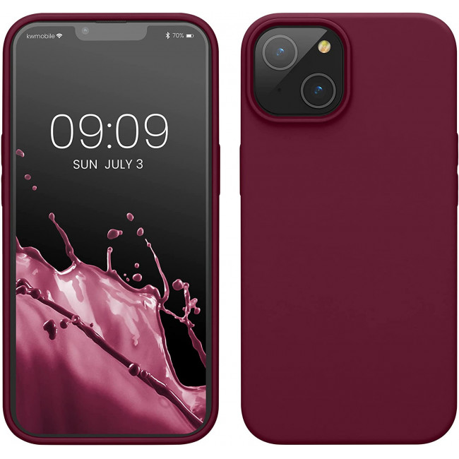 KW iPhone 14 Θήκη Σιλικόνης TPU - Rhubarb Red - 59071.209