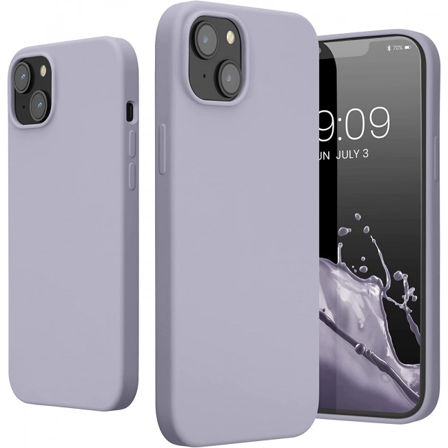 KW iPhone 14 Plus Θήκη Σιλικόνης TPU - Light Lavender - 59072.139