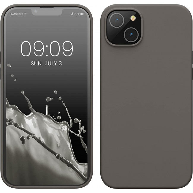 KW iPhone 14 Plus Θήκη Σιλικόνης TPU - Stone Dust - 59072.155