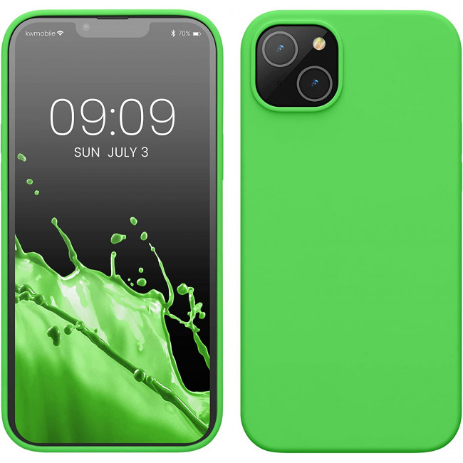 KW iPhone 14 Plus Θήκη Σιλικόνης TPU - Lime Green - 59072.159