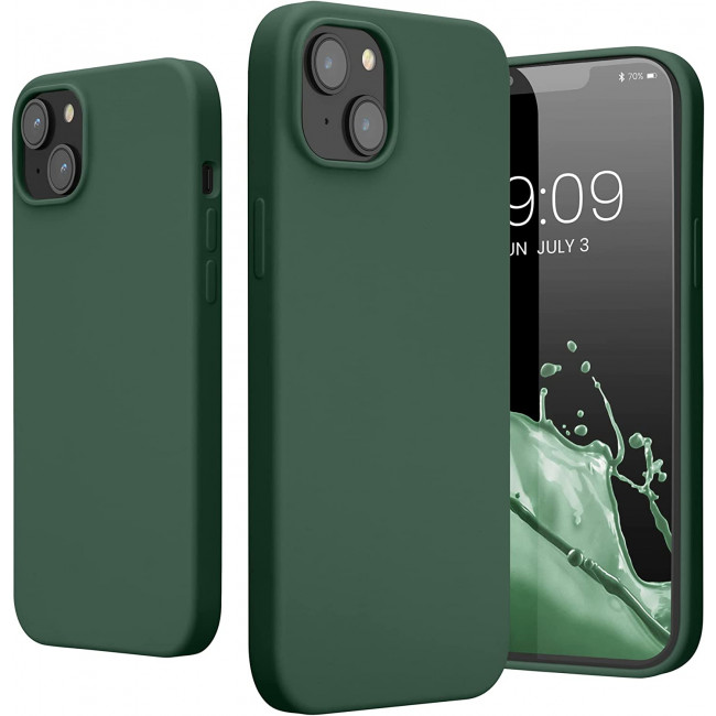 KW iPhone 14 Plus Θήκη Σιλικόνης TPU - Forest Green - 59072.166